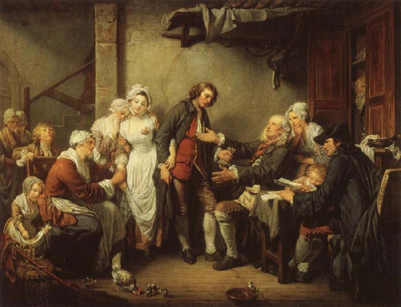 Jean-Baptiste Greuze The Village Marriage Contract China oil painting art